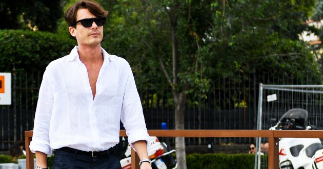 What are three ways to wear a simple white linen shirt stylishly?
