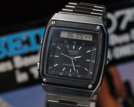 Seiko Duo-Display James Bond watch, “For Your Eyes Only”