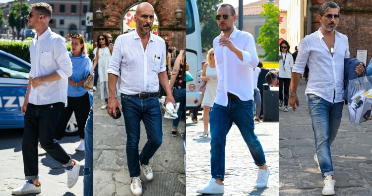 白シャツ ジーンズ コーデ メンズ特集 清潔感と男らしさを両得した大人の着こなし おすすめアイテムを紹介 メンズファッションメディア Apgs Nswapgs Nsw 男前研究所