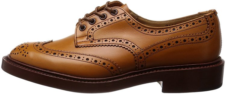 [トリッカーズ] Tricker’s Tricker’s Full Brogue Derby Shoe / BURTON – Calf – (Double Leather Sole)