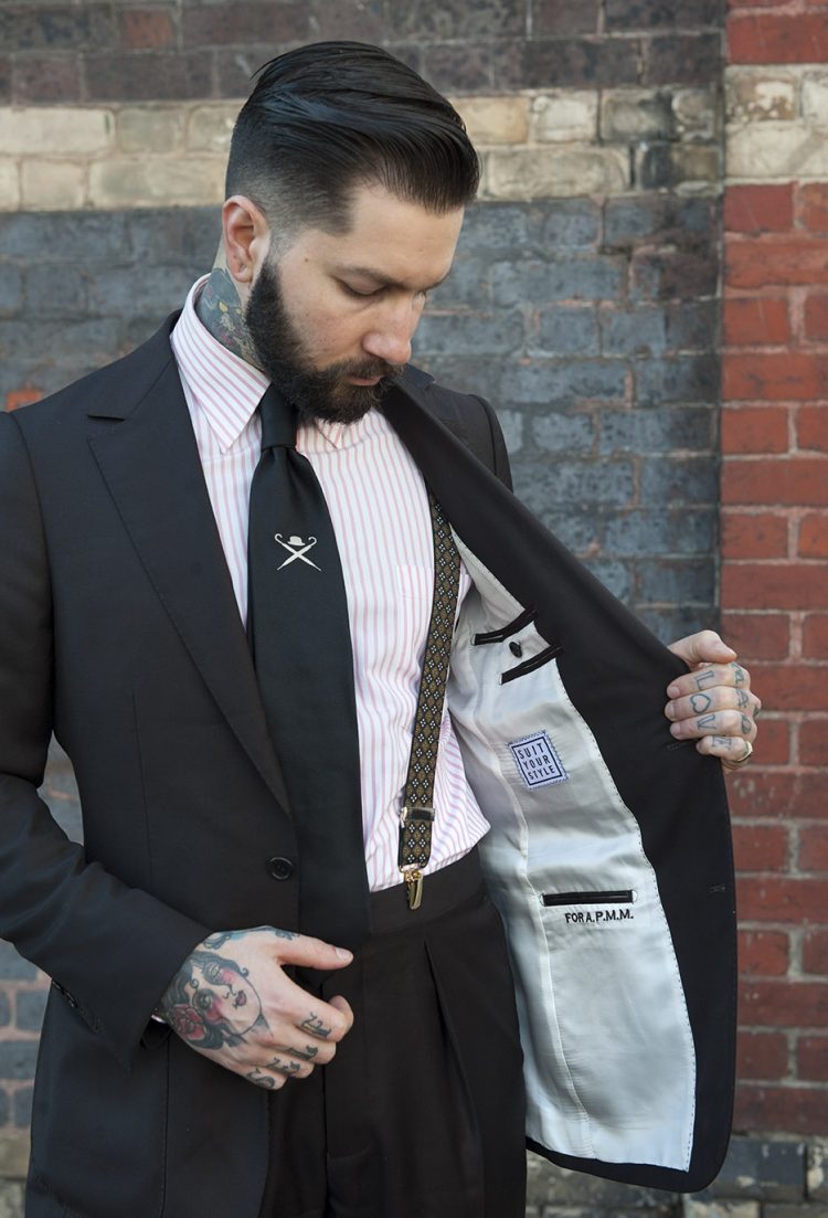 Pleated Pants x Suspenders