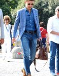 ワントーン 夏服メンズファッションコーディネート