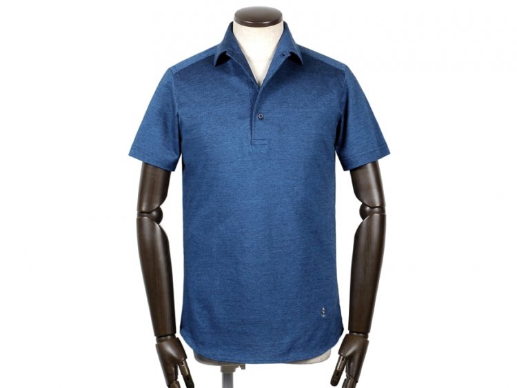 Knit Polo Recommended " GUY ROVER Italian collar polo shirt