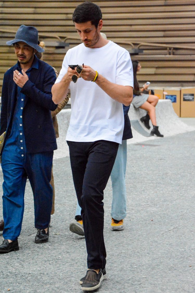 Slip-ons & Black Jeans