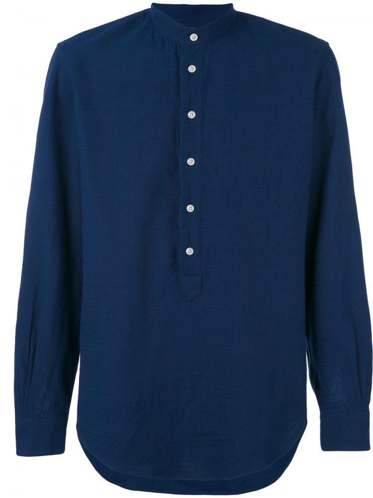 MP MASSIMO PIOMBO Band collar shirt
