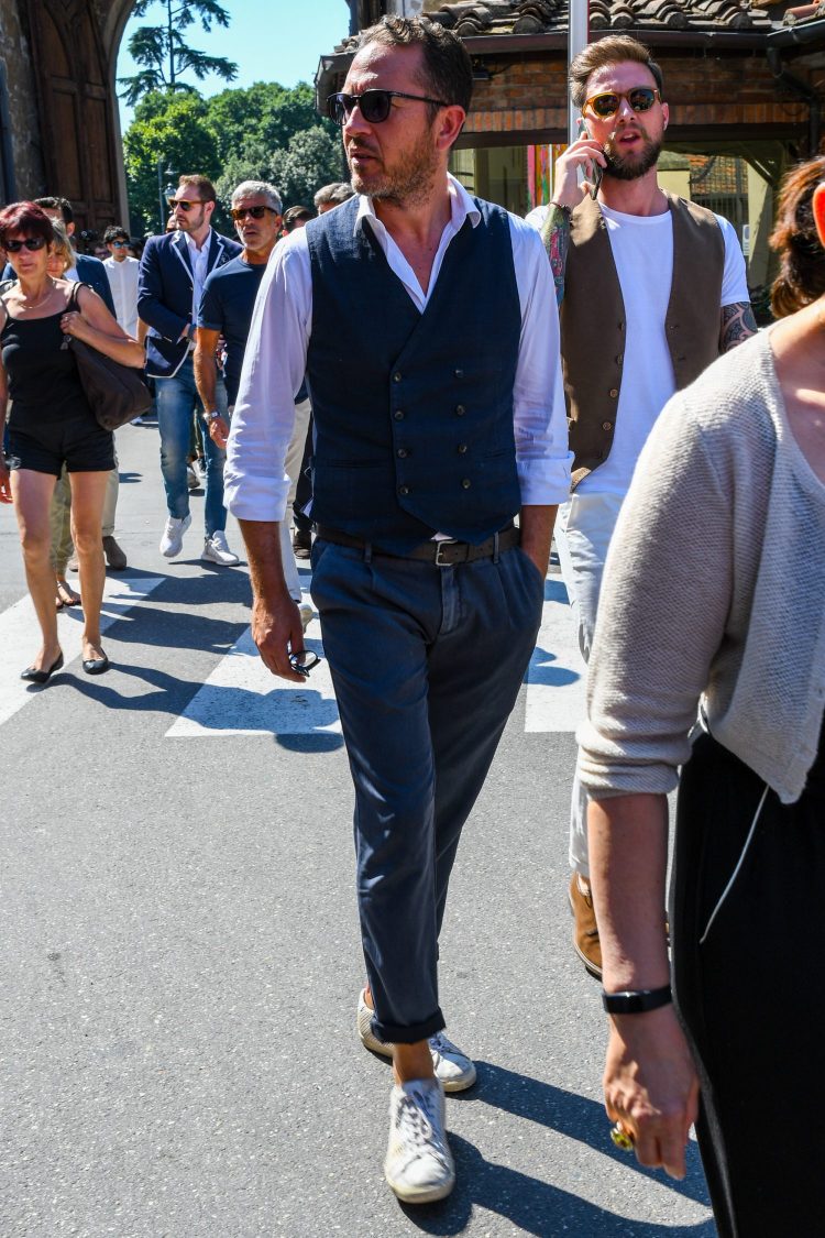 Gilet×Shirt×Slacks