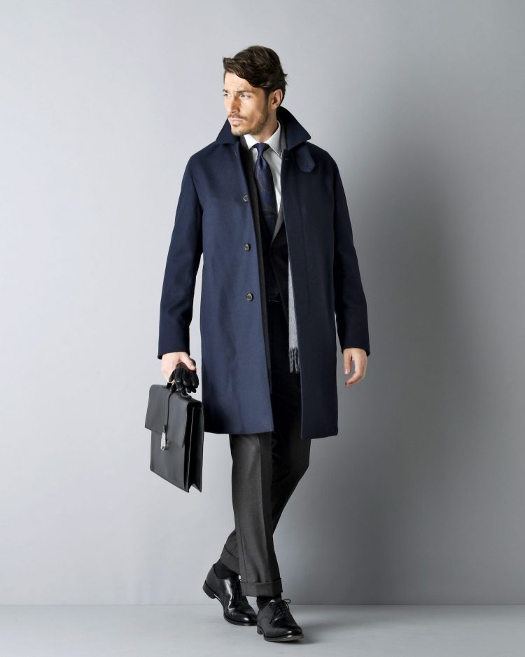 冬服,スーツ,コート,革靴