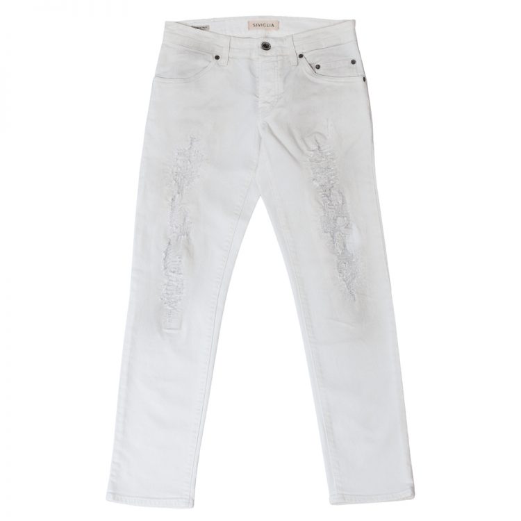 SIVIGLIA Crushed White Denim