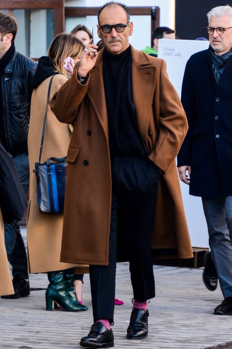 Brown and black "double coat style"