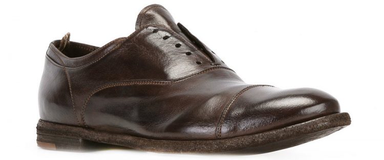 Officine Creative Ignis no-lace straight tip shoes