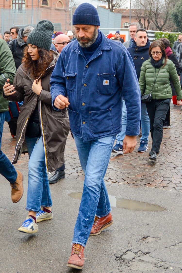 Blue coveralls and jeans give a fresh look to American style