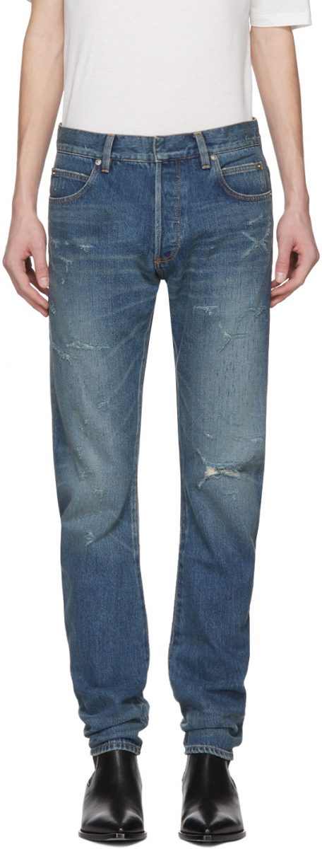 BALMAIN Damaged Jeans
