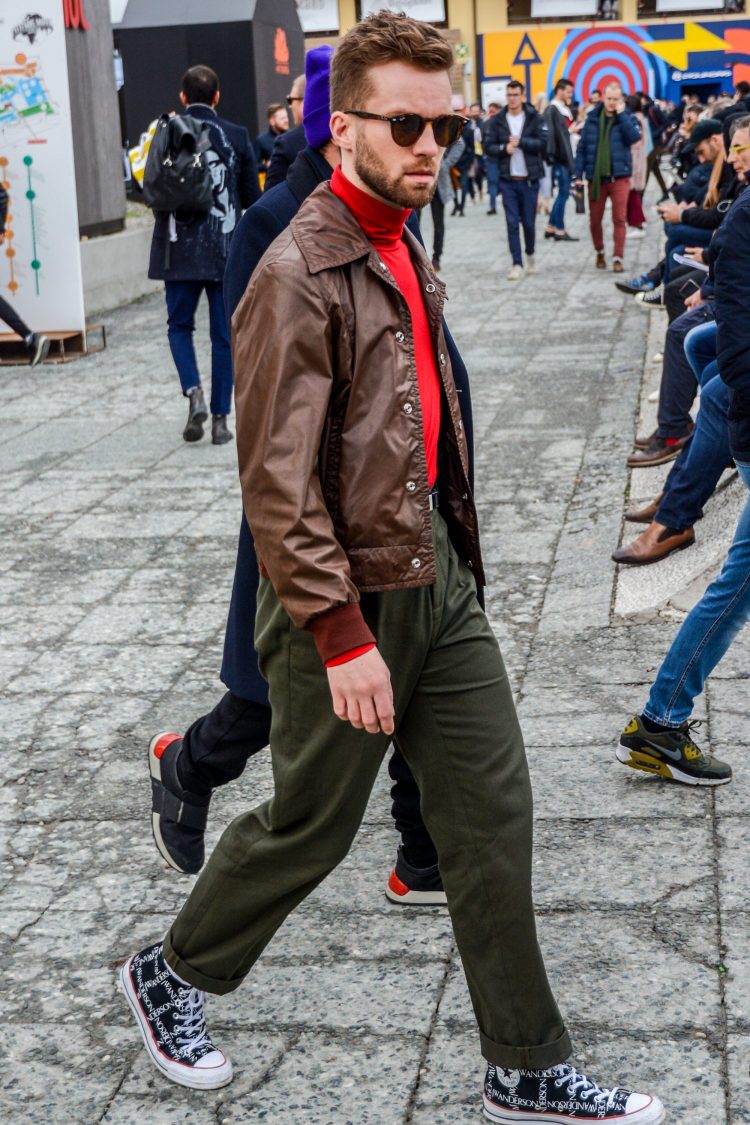 Converse x J.W.ANDERSON high-cut sneakers add a mode vibe to your outfit