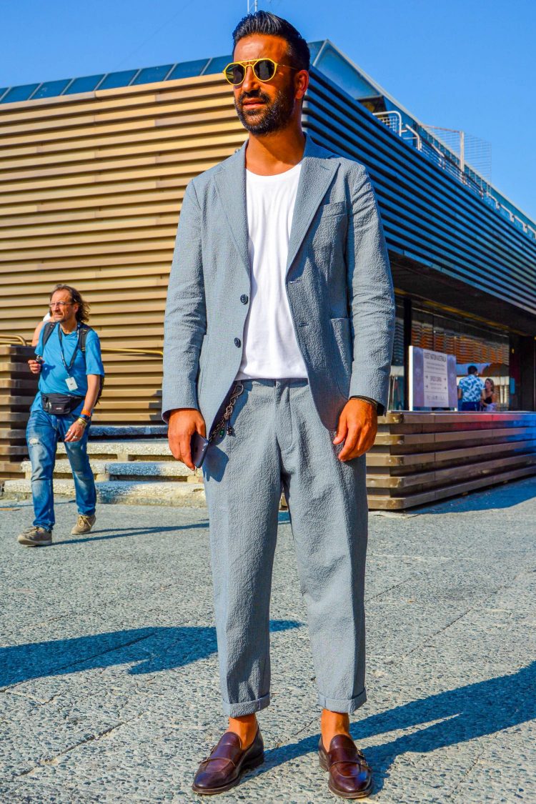 Seersucker suit for a cool and refreshing look