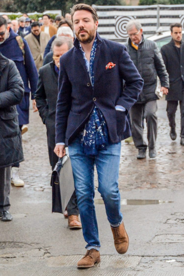 Jacket with jeans