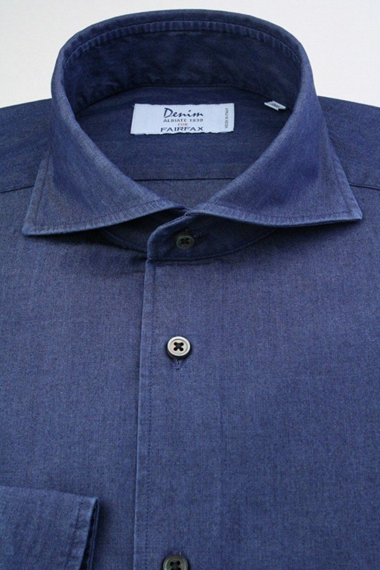FAIRFAX Denim-style horizontal wide collar