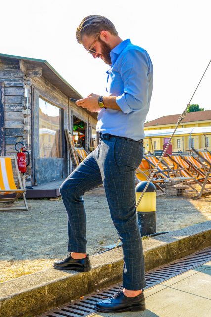 How to Elevate Men's Codes with Slacks (5) "If you are conscious of the finish of the hem depending on your taste, you will look much more stylish!