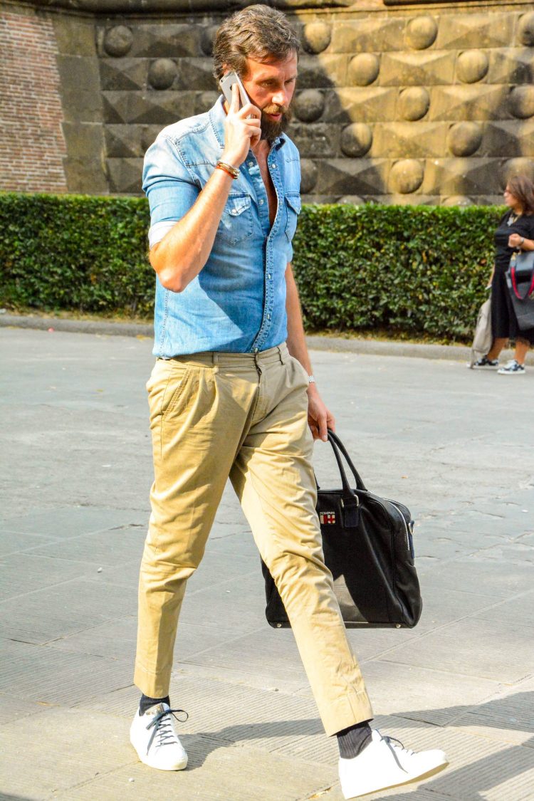 Refine your chinos coordinate.