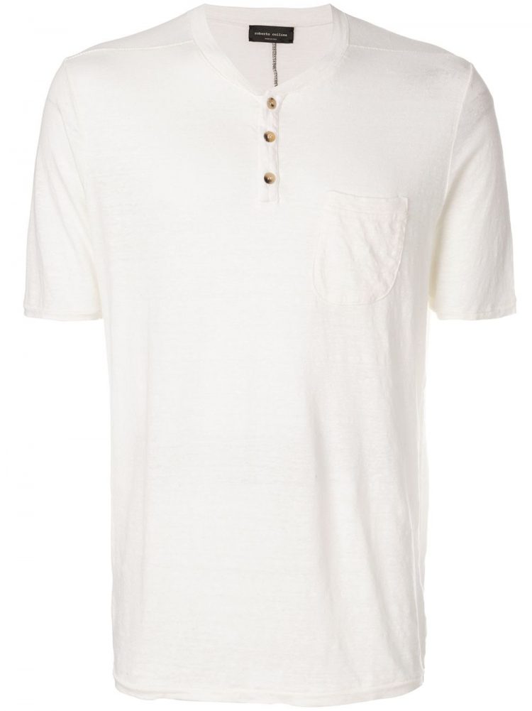 ROBERTO COLLINA(ロベルトコリーナ) ヘンリーネックTシャツ