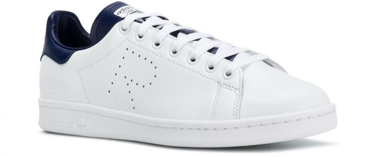 For example, white sneakers like these " ADIDAS BY RAF SIMONS Stan Smith Sneakers