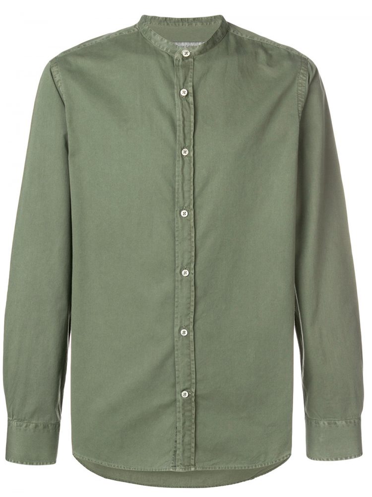 OFFICINE GENERALE Band Collar Shirt