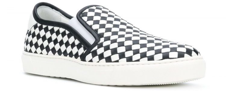 For example, a slip-on sneaker like this " BOTTEGA VENETA Intrecciato Sneaker