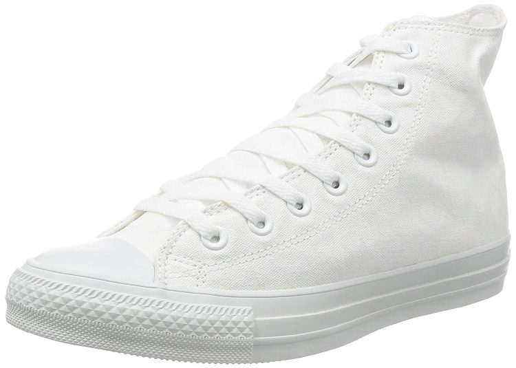 For example, white sneakers like these " CONVERSE Sneakers All Star Mono Leopard HI