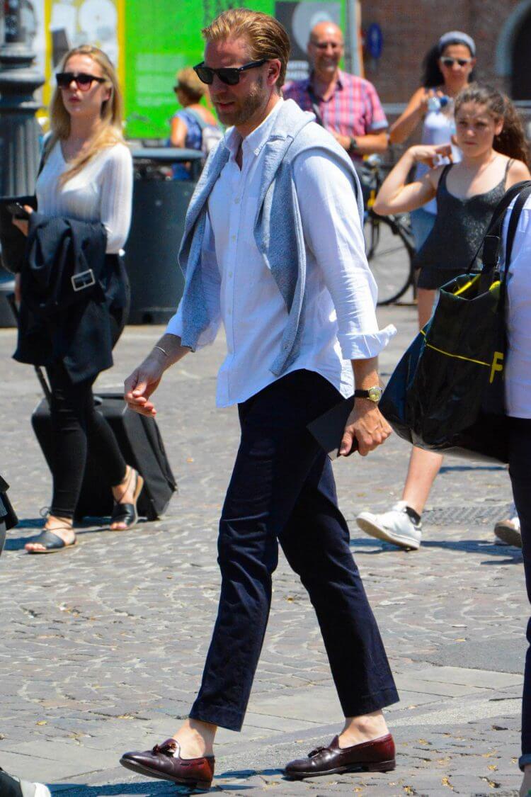 タッセルローファー コーデ特集 万能革靴を使った注目のメンズ着こなしとおすすめのアイテムを紹介 メンズファッションメディア Otokomae 男前研究所 ページ 16 ページ 16