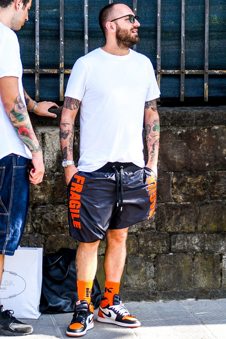 Nike Sneakers Codes "Create a highly sophisticated look with orange, black and white."