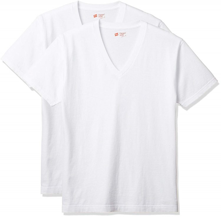 Hanes(ヘインズ) 半袖VネックTシャツ ジャパンフィト