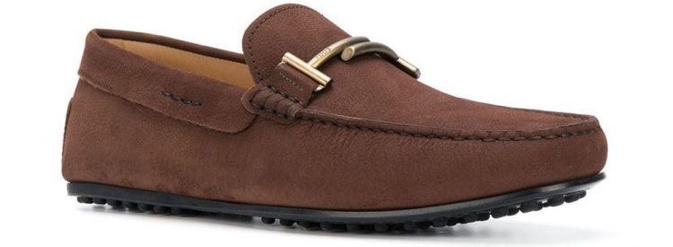 TOD'S(トッズ) スエード ビットローファー