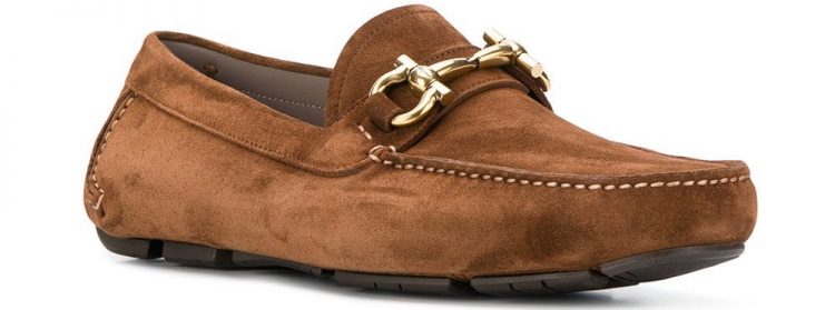 SALVATORE FERRAGAMO(サルバトーレフェラガモ) スエード ビットローファー