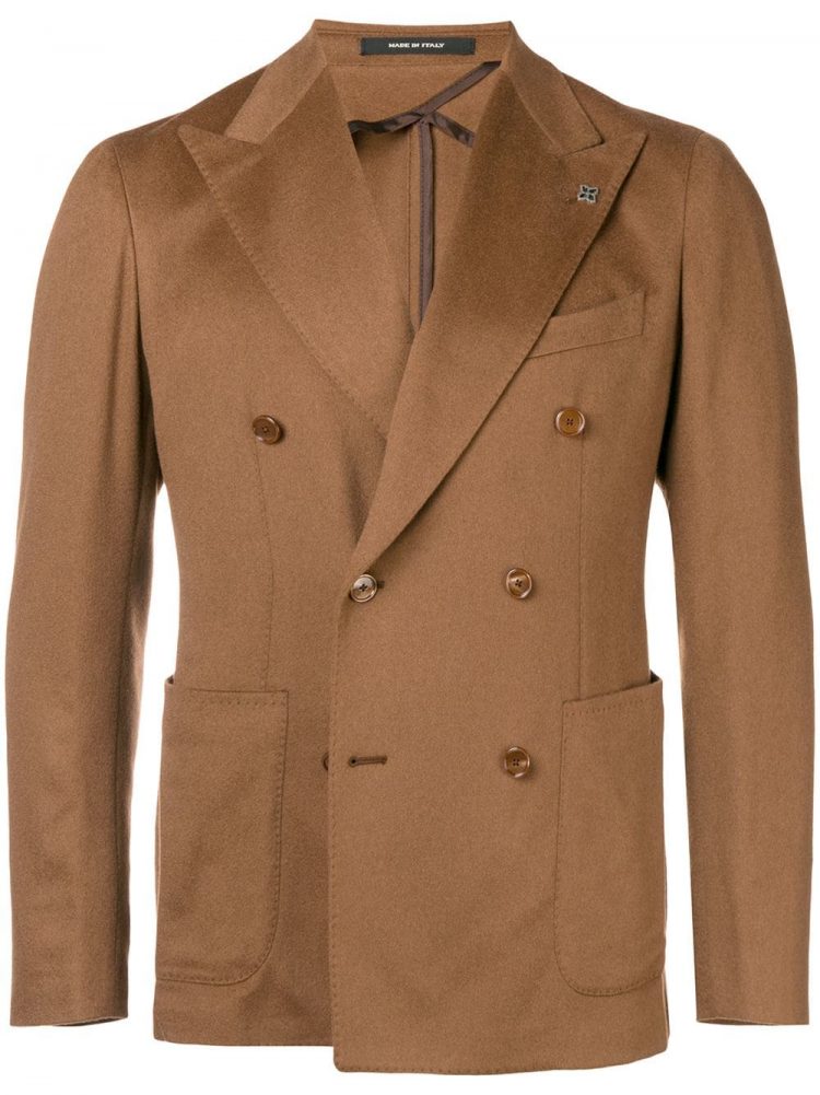 TAGLIATORE Peaked Lapel Double Jacket