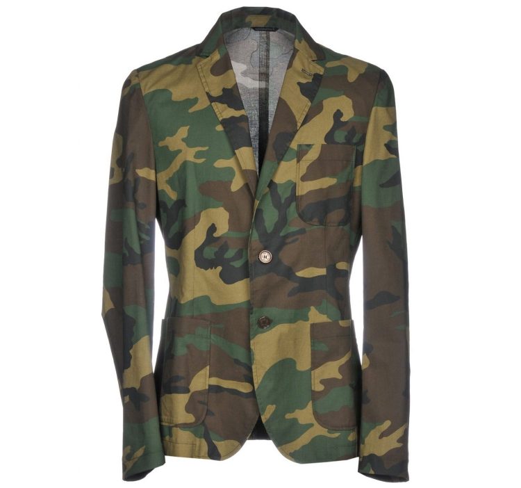 Daniele Alessandrini Camouflage Pattern Tailored Jacket