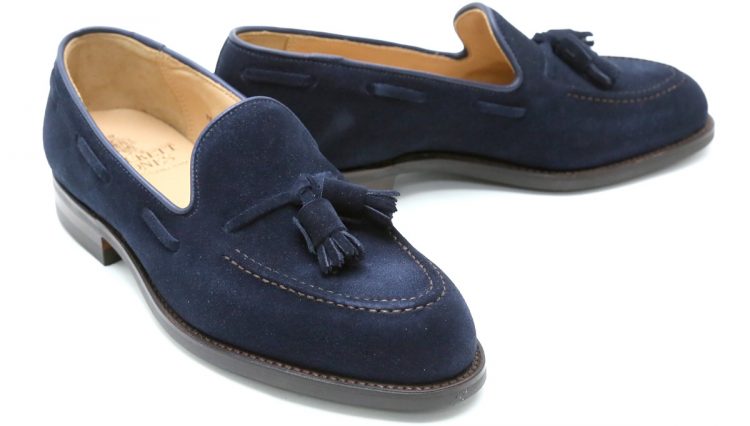 CROCKETT&JONES Suede Tassel Loafer