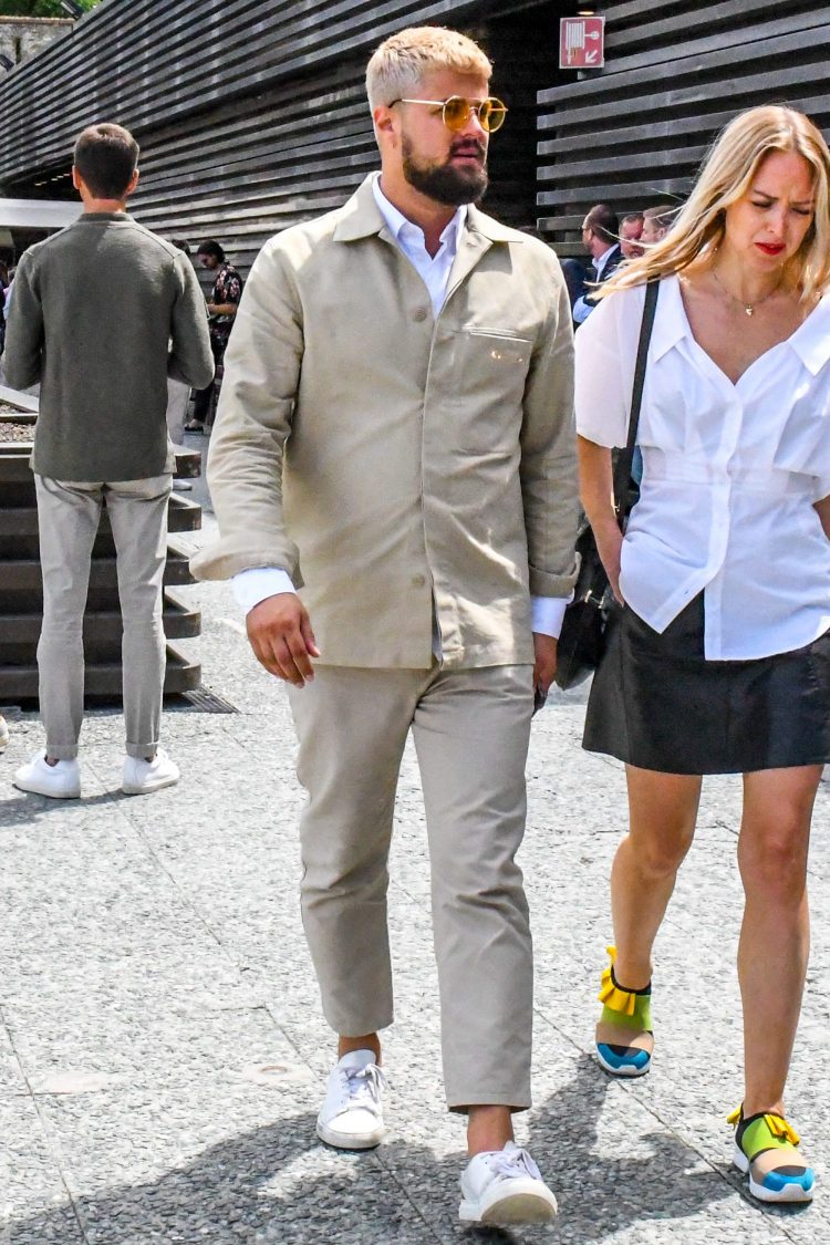 Minimalist fly-front shirt jacket with a clean look