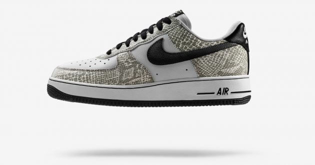 The Nike Air Force 1 Retro True White/Black Cocoa with snakeskin will be reissued on Friday, November 16!