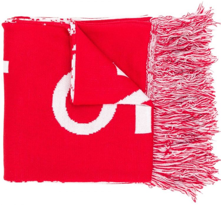 MISBHV(ミスビヘイブ) long slogan print scarf