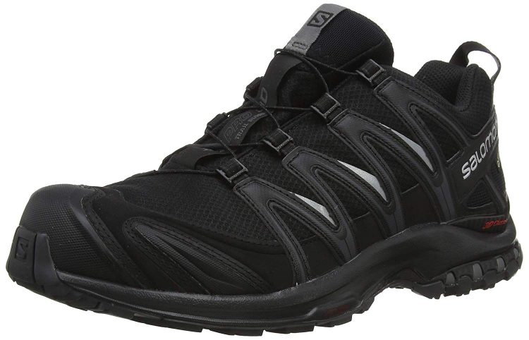Salomon's waterproof "XA PRO 3D GTX Trail Running Shoes" sneakers.