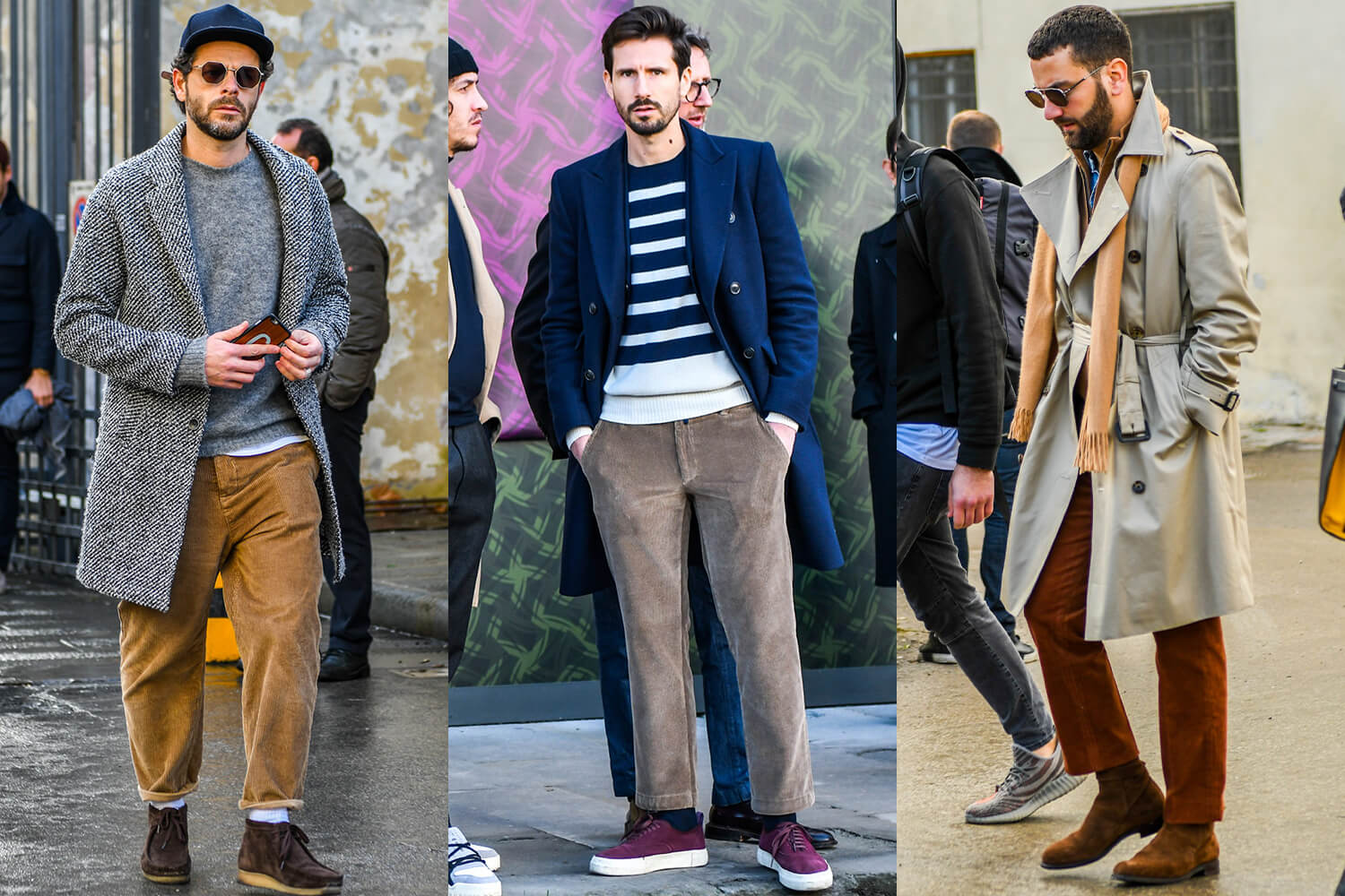 A selection of 16 types of men's pants with their charms and ...