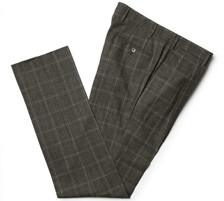GERMANO Overpane Glen Check Slacks