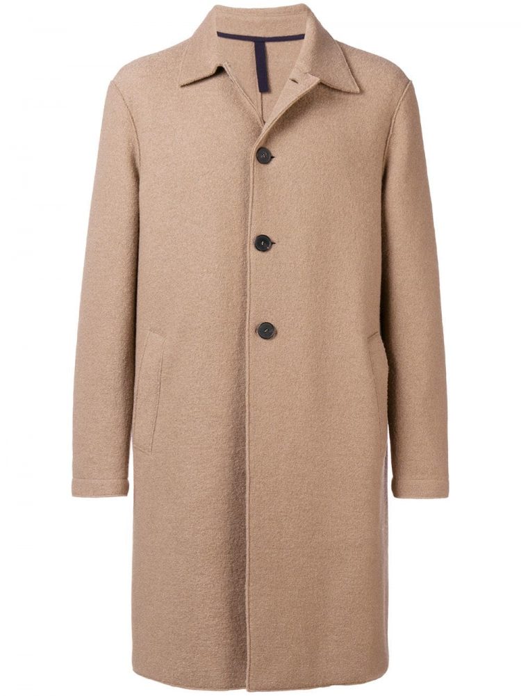 Harris Wharf London Big silhouette stainless steel collar coat