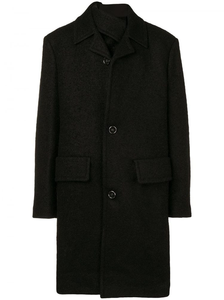 Raf Simons Big Silhouette Stencil Collar Coat