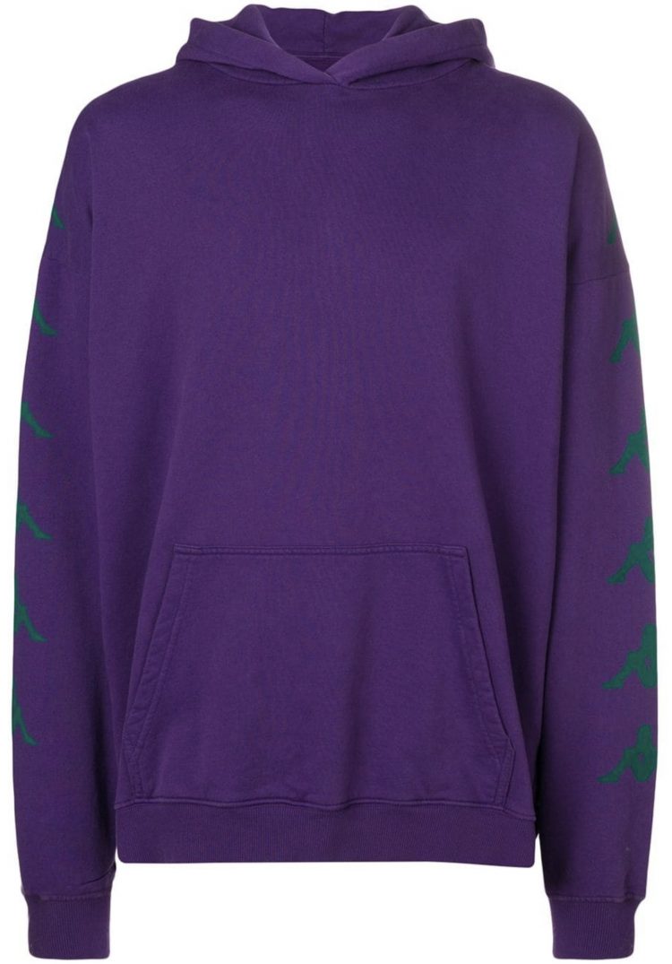 PAURA×KAPPAのビッグシルエットスウェットパーカー