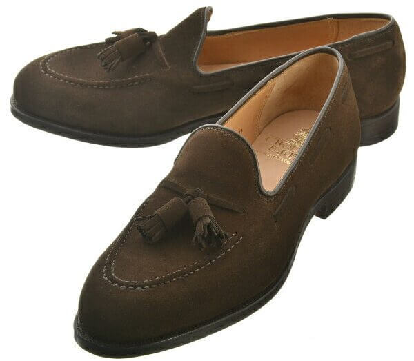 CROCKETT&JONES suede shoes tassel loafers