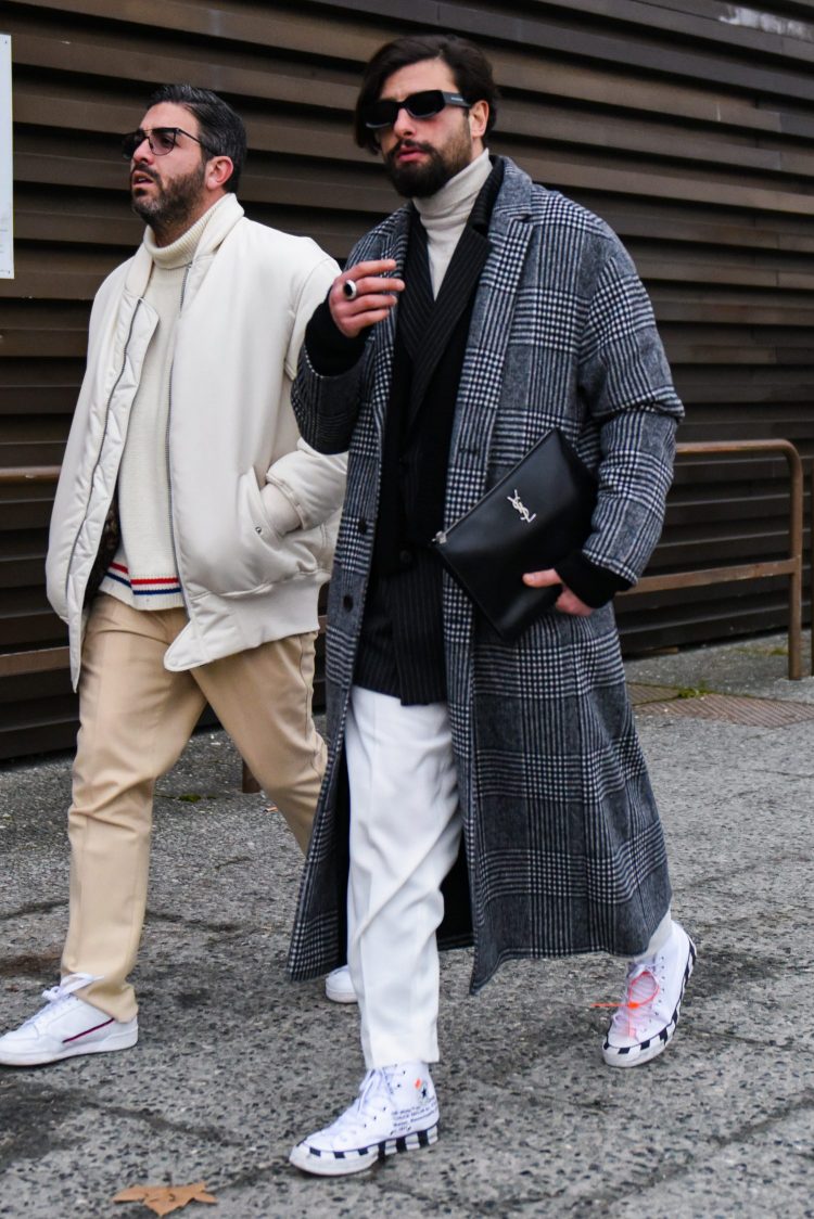 Pitti Uomo 95 Snapshot: "Men's monotone coordinates with seasonal street items for a hashtagged look"
