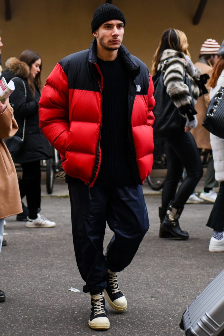 The North Face is booming in the street area!