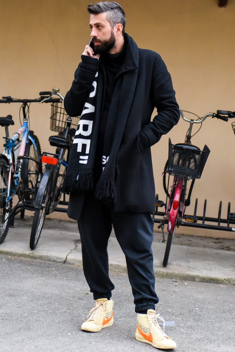 Virgil's style is still alive and well at Pitti! Street-style winter coordinates with an Italian sensibility