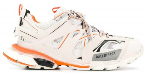 Balenciaga "Track Trainers" in " White/Orange, June/Gri (Yellow/Dark Grey/White)"