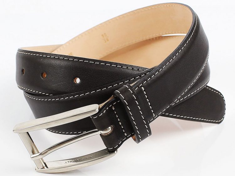 AMBOISE calf leather belt